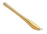 Golden Luxury Permanent Makeup Tools , Manual Microblading Pen #14 #17 #18U Blade Type